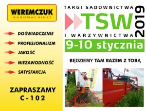 Maszyny do owoców i warzyw na targach TSW